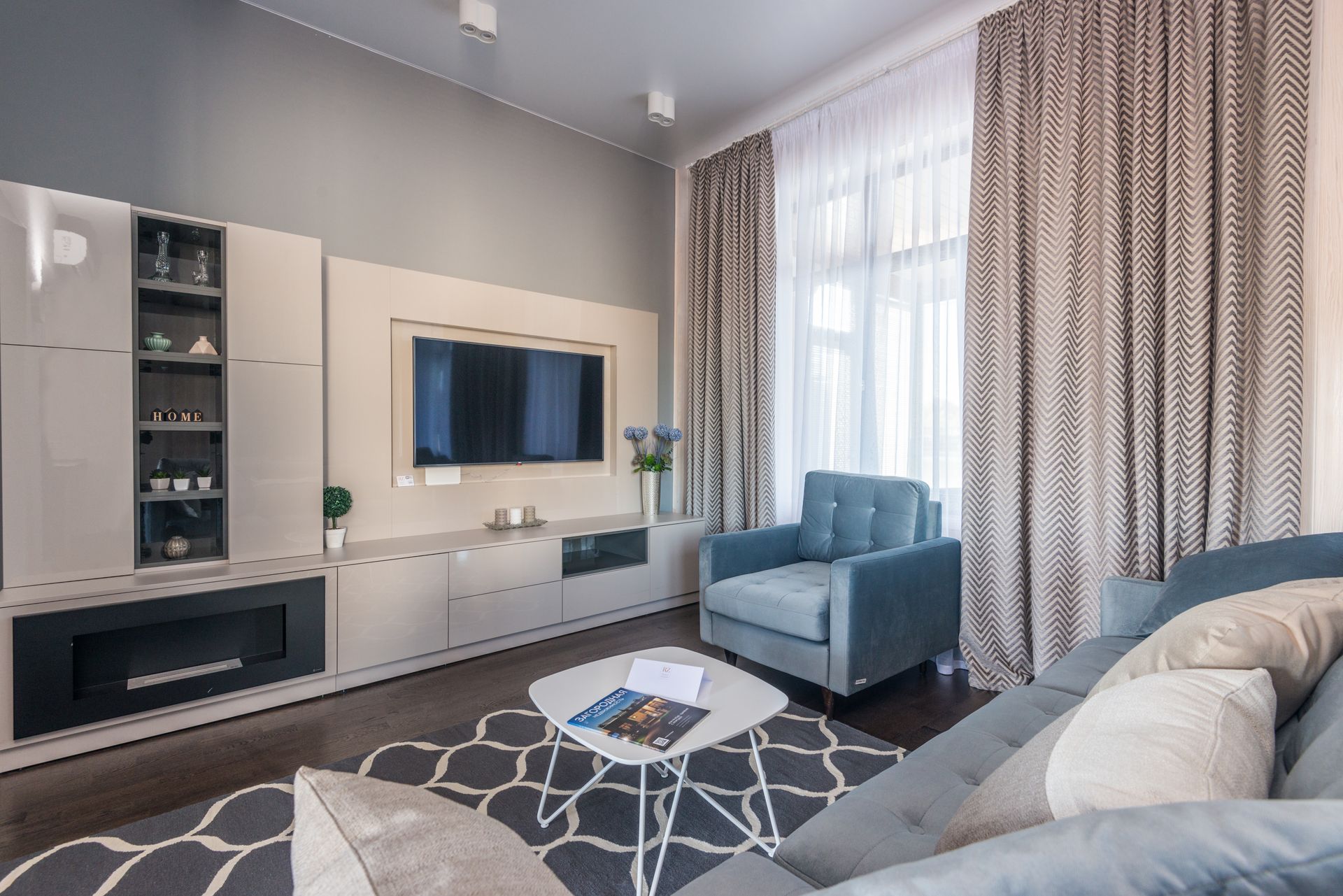 Spotless modern living room